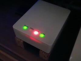 FTTH connection error with red LOS light on ONT photo