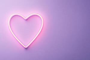 heart shape glowing frame . photo