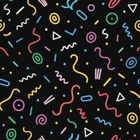 a colorful pattern with geometric shapes and lines vector