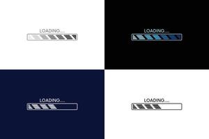 loading progress bar symbol logo illustration, loading process icon vector
