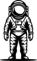 Astronaut Illustration Space Suit Design for Science and Exploration Themes vector