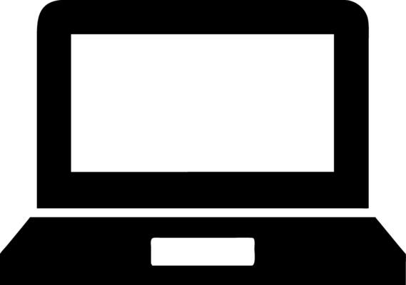 Black Laptop Simple for Technology and Digital Design Projects