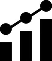 Business Growth Chart with Rising Bar Graph and Trend Line vector