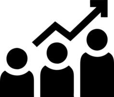 Business Growth Teamwork Success and Positive Trends in Financial Performance vector