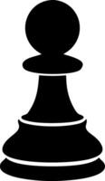 Chess Pawn Silhouette for Strategy and Game Planning Concepts vector