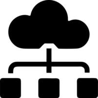 Cloud Computing Network Symbolizing Data Storage and Connectivity vector