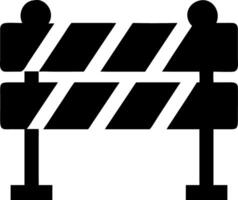 Construction Roadblock Barrier for Safety and Traffic Control Illustrations vector