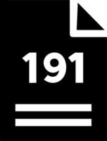 Document with Number 191 for Data Management and Organization Tools vector