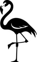 Elegant Flamingo Silhouette Art for Design Projects and Decor vector