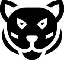 Fierce Panther Face Art for Logos and Graphic Design Projects vector