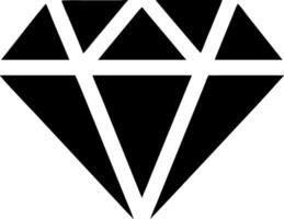 Geometric Black Diamond Symbolizing Luxury and Elegance vector