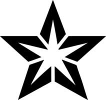 Geometric Black Star Abstract Design for Modern Decor and Branding vector