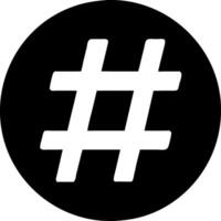Hashtag Symbol for Social Media and Digital Communication Concepts vector