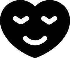 Heart Emoji Smiling Illustration for Social Media and Graphic Design vector