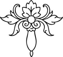 Intricate Floral Ornament Design for Decorative Art and Craft Projects vector