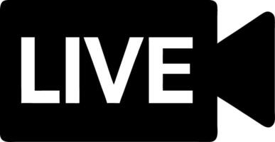 Live Streaming Camera for Online Broadcasts and Media vector