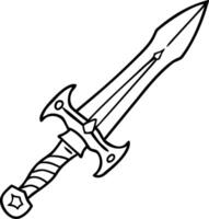 Medieval Sword Art for Fantasy and Gaming Design Projects vector