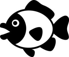 Minimalist Fish Silhouette for Graphic Design and Branding vector