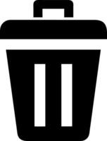 Minimalist Trash Can for Recycling and Waste Management Solutions vector
