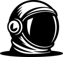 Minimalist Illustration of Astronaut Helmet Design for Space Explorers and Sci-Fi Themes vector