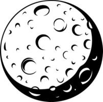 Moon Phases Illustration with Craters for Educational and Design Use vector
