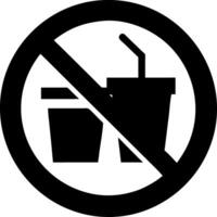 No Littering and No Food or Drink Allowed Sign for Public Spaces vector