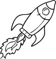 Rocket Launch Illustration Symbolizing Innovation and Space Exploration vector