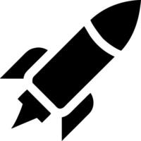 Rocket Silhouette for Space Exploration and Innovation Concepts vector