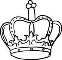 Royal Crown Illustration Symbolizing Power and Sovereignty vector