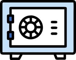Secure Safe Vault for Financial Security and Protection Concepts vector