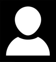 Simple User Illustration for Profile Avatar and Placeholder Design vector