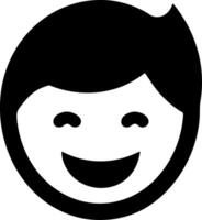 Smiling Boy Face for Happy Expression and Positive Vibes Illustration vector