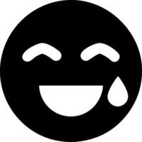 Smiling Face with Tears of Joy Emoji Expression Illustration vector