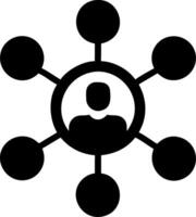 Social Network Connection Human Network Symbol for Communication vector