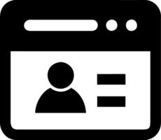 User Profile for Websites and Applications vector