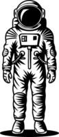 Illustration of Astronaut Suit for Space Exploration and Sci-Fi Design vector