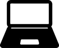 Illustration of Black Laptop for Technology and Digital Design Projects vector