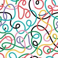 a colorful pattern of different colored lines vector