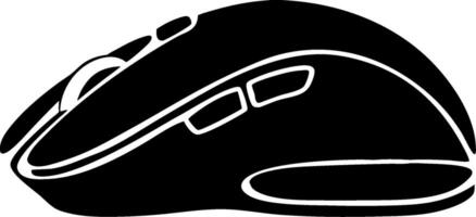 Illustration of Modern Wireless Computer Mouse for Tech and Gaming Design vector