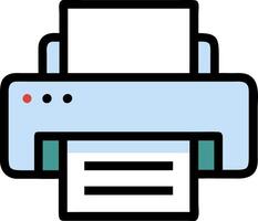 Illustration of Office Printer with Paper for Business and Tech Design vector
