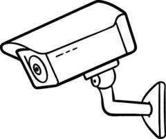 Illustration of Surveillance Security Camera for Monitoring and Safety vector