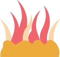 Vibrant Abstract Fire Flames Illustration for Design Projects vector