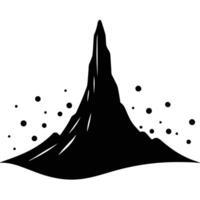 Tall Dune with Scattered Tiny Rocks vector