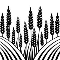 Lavender Field with Overlapping Stalks vector