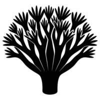 Large Coral Structure with Sharp Angular Extensions vector
