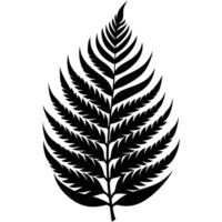 Abstract Fern Leaf with Bold and Dramatic Cuts vector