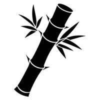 Broken Bamboo Stem with Jagged Split at Top vector