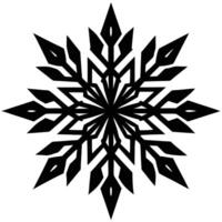 Intricate Snowflake Pattern in Frosty White Glow vector