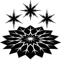 Frosty Patterns Spreading Across Barren Icy Ground vector