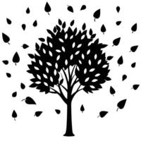 Tree Branches Shaped Like Heart vector
